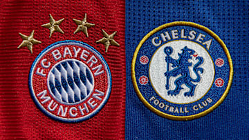 The FC Bayern Munich and Chelsea Club Badges