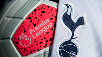 The Tottenham Hotspur Club Badge and Premier League Match Ball