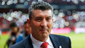 José Manuel de la Torre previo a un partido entre Toluca y Pachuca.