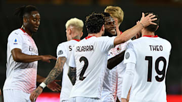 L'esultanza dei giocatori del Milan