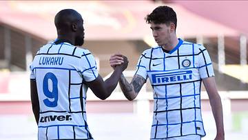 Romelu Lukaku e Alessandro Bastoni 