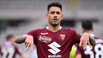 Sanabria esulta contro la Juve Sanabria esulta contro la Juve