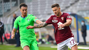 Una fase dell'andata di Torino-Lazio