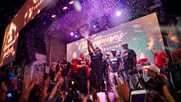 Toronto Fans Cheer On The Raptors At 'Jurassic Park' For Game Six Of The NBA Finals