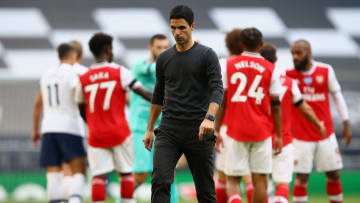 Arsenal were beaten in the first north London derby this season