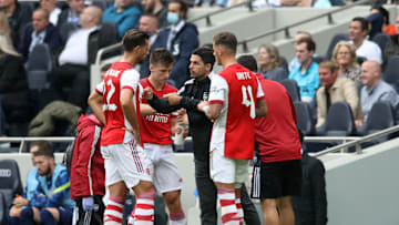 Ben White, Mikel Arteta, Kieran Tierney, Pablo Mari