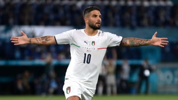 Lorenzo Insigne festeja su gol frente a Turquía 