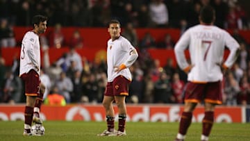 La Roma della disfatta all'Old Trafford
