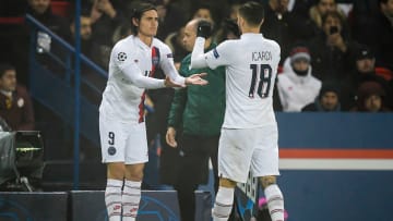 Mauro Icardi et Edinson Cavani face à Galatasaray en Ligue des Champions
