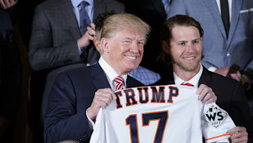 US-POLITICS-TRUMP-HOUSTON ASTROS