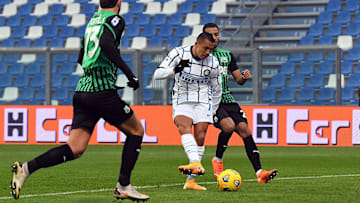 La rete di Sanchez contro il Sassuolo 