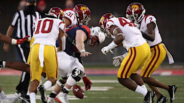 USC football defenders.