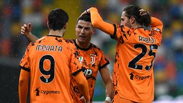L'esultanza dei calciatori della Juventus L'esultanza dei calciatori della Juventus