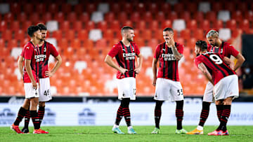 Il Milan in amichevole a Valencia