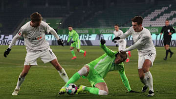 Umkämpfte Partie zwischen Wolfsburg und Gladbach