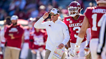 Chad Morris coaching for Arkansas
