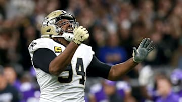 New Orleans Saints' defensive end Cameron Jordan during their playoff game against Minnesota Vikings
