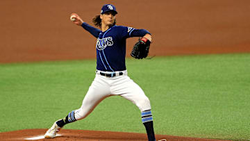 Tyler Glasnow lanzó en el segundo juego de la serie divisional ante Yankees