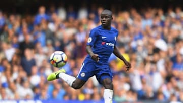 LONDON, ENGLAND - AUGUST 12: Ngolo Kante of Chelsea in action during the Premier League match between Chelsea and Burnley at Stamford Bridge on August 12, 2017 in London, England. (Photo by Michael Regan/Getty Images)
