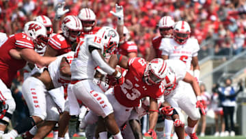 MADISON, WI - SEPTEMBER 08: Jonathan Taylor #23 of the Wisconsin Badgers rushes for a touchdown during the second half of a game against the New Mexico Lobos at Camp Randall Stadium on September 8, 2018 in Madison, Wisconsin. (Photo by Stacy Revere/Getty Images)