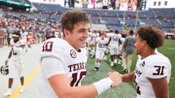 Zach Calzada, Texas A&M Football (Photo by Michael Ciaglo/Getty Images)