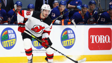 Kevin Bahl #88 of the New Jersey Devils. (Photo by Bruce Bennett/Getty Images)