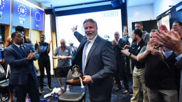 Philadelphia 76ers, Brett Brown (Photo by Jesse D. Garrabrant/NBAE via Getty Images)