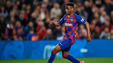Anssumane Fati of FC Barcelona (Photo by Silvestre Szpylma/Quality Sport Images/Getty Images)