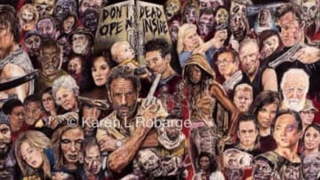 Walking Dead Art by Karen L Robarge-Frantz, posted with permission