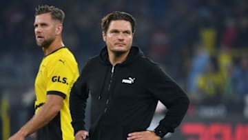 Borussia Dortmund head coach Edin Terzic. (Photo by UWE KRAFT/AFP via Getty Images)