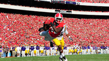 ATHENS, GA - SEPTEMBER 28: Justin Scott-Wesley #86 (Photo by Scott Cunningham/Getty Images)