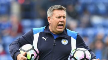 LEICESTER, ENGLAND - MAY 21: Craig Shakespeare, manager of Leicester City looks on prior to the Premier League match between Leicester City and AFC Bournemouth at The King Power Stadium on May 21, 2017 in Leicester, England. (Photo by Ross Kinnaird/Getty Images)