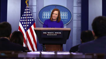 WASHINGTON, DC - MARCH 09: White House Press Secretary Jen Psaki speaks during a daily press briefing at the James Brady Press Briefing Room of the White House March 9, 2021 in Washington, DC. Psaki held a briefing to answer questions from members of the press. (Photo by Alex Wong/Getty Images)