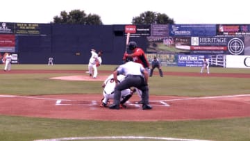 Yovani Gallardo faces the Potomac National in the first inning of his rehab start for the Frederick Keys. (Author's Photo)