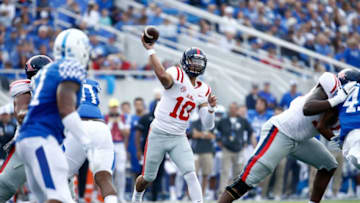 LEXINGTON, KY - NOVEMBER 04: Jordan Ta'amu