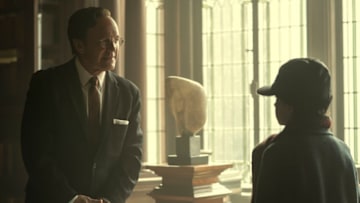 Painkiller. (L to R) Clark Gregg as Arthur Sackler Sr., David Kohlsmith as Young Richard Sackler in episode 105 of Painkiller. Cr. Keri Anderson/Netflix © 2023