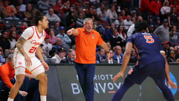 The New York Post's Phil Mushnick claimed Auburn's head coach Bruce Pearl and Houston's head coach Kelvin Sampson have "absence of integrity" (Photo by Kevin C. Cox/Getty Images)