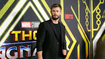 SYDNEY, AUSTRALIA - OCTOBER 15: Actor Chris Hemsworth attends the THOR: RAGNAROK Sydney special event screening at Hoyts Entertainment Quarter, Sydney Australia on October 15, 2017 in Sydney, Australia. (Photo by Caroline McCredie/Getty Images)