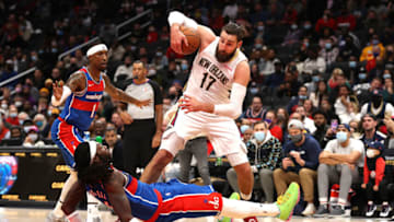 Jonas Valanciunas #17 of the New Orleans Pelicans (Photo by Rob Carr/Getty Images)