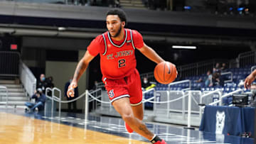 St. John's basketball forward Julian Champagnie (Photo by Mitchell Layton/Getty Images)
