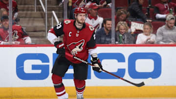 GLENDALE, ARIZONA - JANUARY 16: Oliver Ekman-Larsson #23 of the Arizona Coyotes in action during the second period of the NHL game against the San Jose Sharks at Gila River Arena on January 16, 2019 in Glendale, Arizona. (Photo by Christian Petersen/Getty Images)