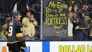 Jack Eichel's Vegas Golden Knights debut. (Photo by Ethan Miller/Getty Images)