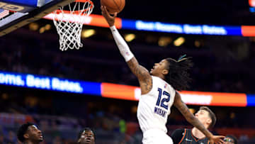 Ja Morant and the Grizzlies look to stay hot when they take on the Clippers tonight at 8:00 PM EST (Photo by Mike Ehrmann/Getty Images)