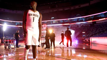 Zion Williamson #1 of the New Orleans Pelicans (Photo by Sean Gardner/Getty Images)