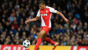 MANCHESTER, ENGLAND - FEBRUARY 21: AS Monaco striker Kylian Mbappe in action during the UEFA Champions League Round of 16 first leg match between Manchester City FC and AS Monaco at Etihad Stadium on February 21, 2017 in Manchester, United Kingdom. (Photo by Stu Forster/Getty Images)