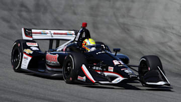 MONTEREY, CALIFORNIA - SEPTEMBER 19: Spencer Pigot #21 of United States and Ed Carpenter Racing Chevrolet drives during testing for the Firestone Grand Prix of Monterey at WeatherTech Raceway Laguna Seca on September 19, 2019 in Monterey, California. (Photo by Chris Graythen/Getty Images)
