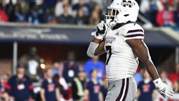 Mississippi State's marching band chanted 'Auburn' at Ole Miss fans amidst the ongoing rumors of Lane Kiffin leaving Oxford for the Auburn football HC job Mandatory Credit: Matt Bush-USA TODAY Sports