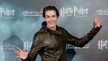 MADRID, SPAIN - APRIL 10: Actor James Phelps attends "Harry Potter: The Exhibition" presentation at Santo Mauro Hotel on April 10, 2019 in Madrid, Spain. (Photo by Eduardo Parra/Getty Images)