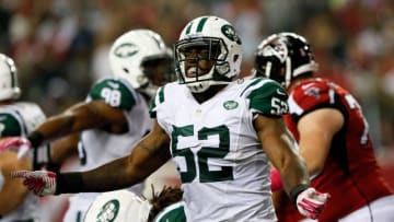 ATLANTA, GA - OCTOBER 07: Inside linebacker David Harris (Photo by Kevin C. Cox/Getty Images)