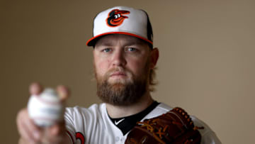 SARASOTA, FL - FEBRUARY 20: Pitcher Andrew Cashner